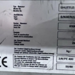 ShuttleXP500 _Pos. 291_Typenschild